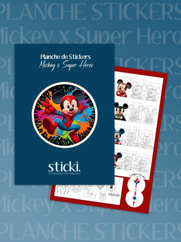 Planche - Mickey x Super Héros
