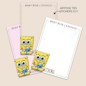 FOND DE CARNET - Baby Bob l'Eponge