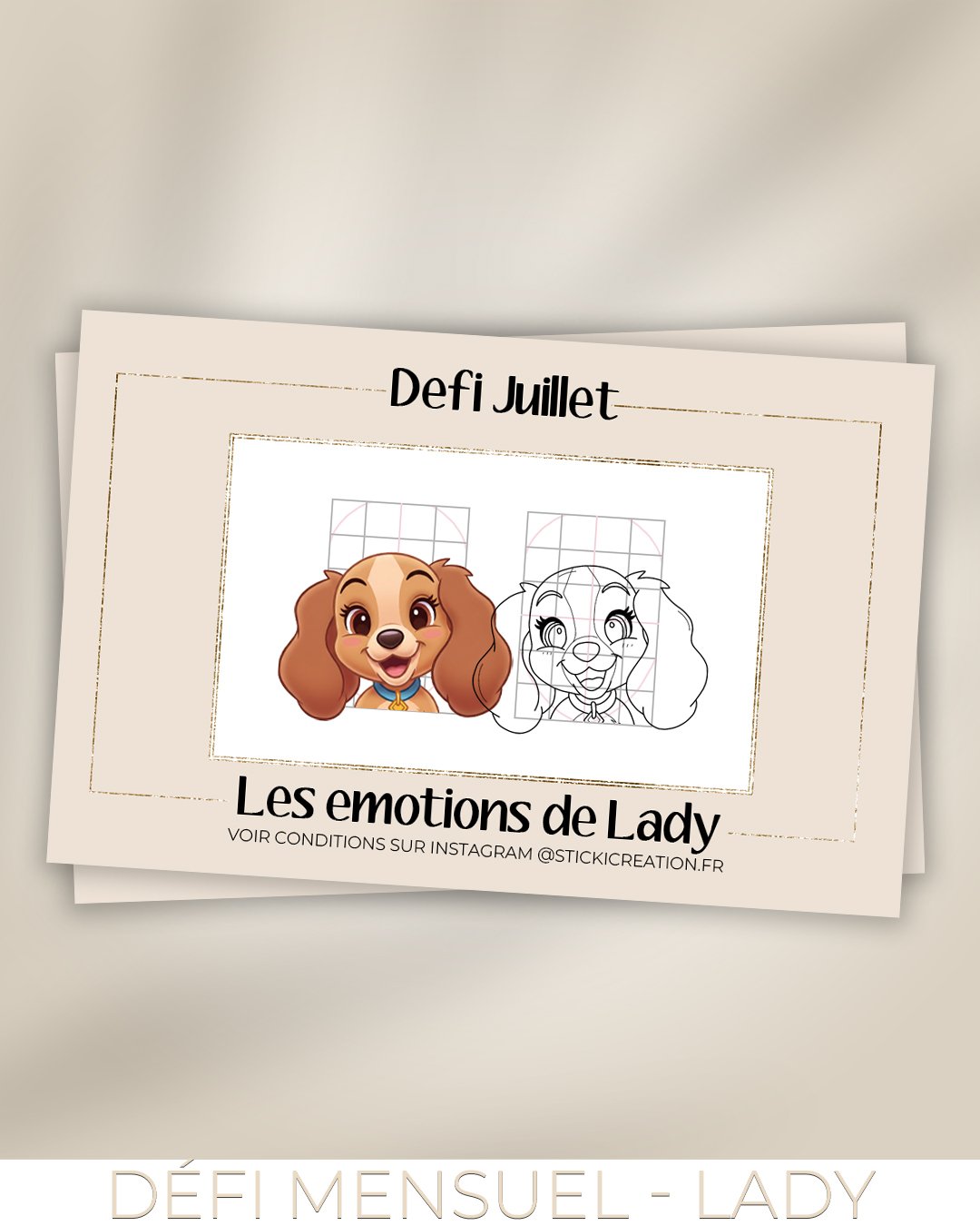 DEFI JUILLET - Les émotions de Lady