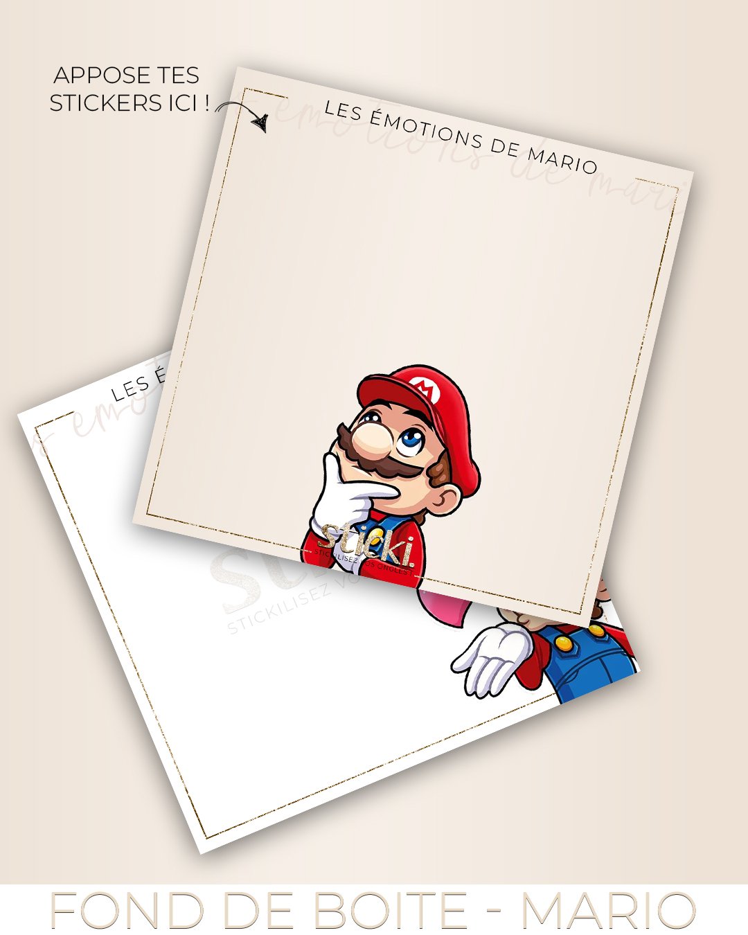 FOND DE BOITE - Les émotions de Mario