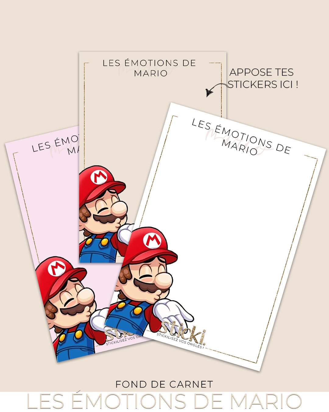 FOND DE CARNET - MARIO