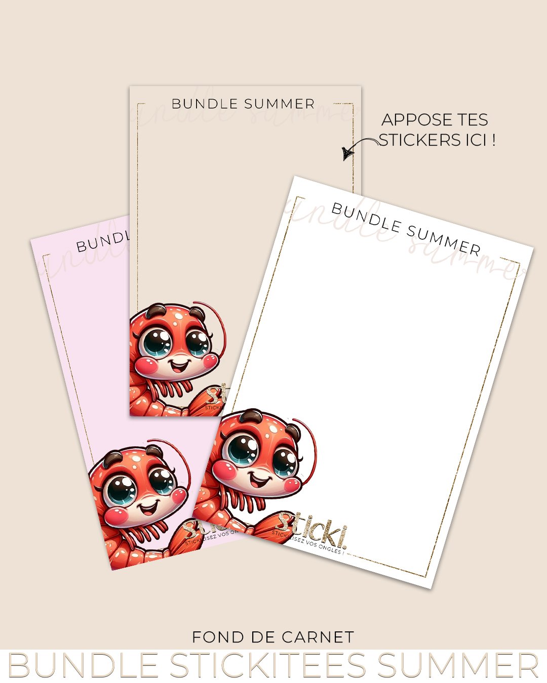 FOND DE CARNET - Bundle Summer