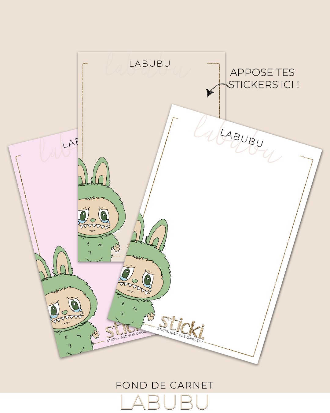 FOND DE CARNET - LABUBU