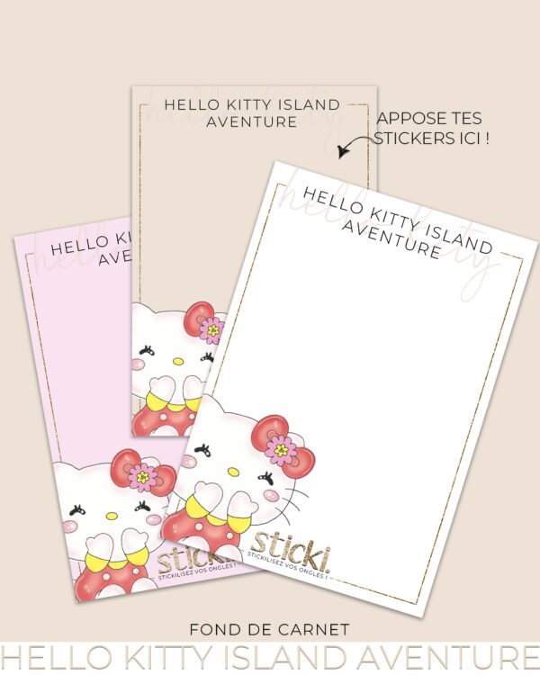 FOND DE CARNET - Hello kitty island aventure