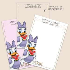 FOND DE CARNET - MINNIE | DAISY WATERMELON
