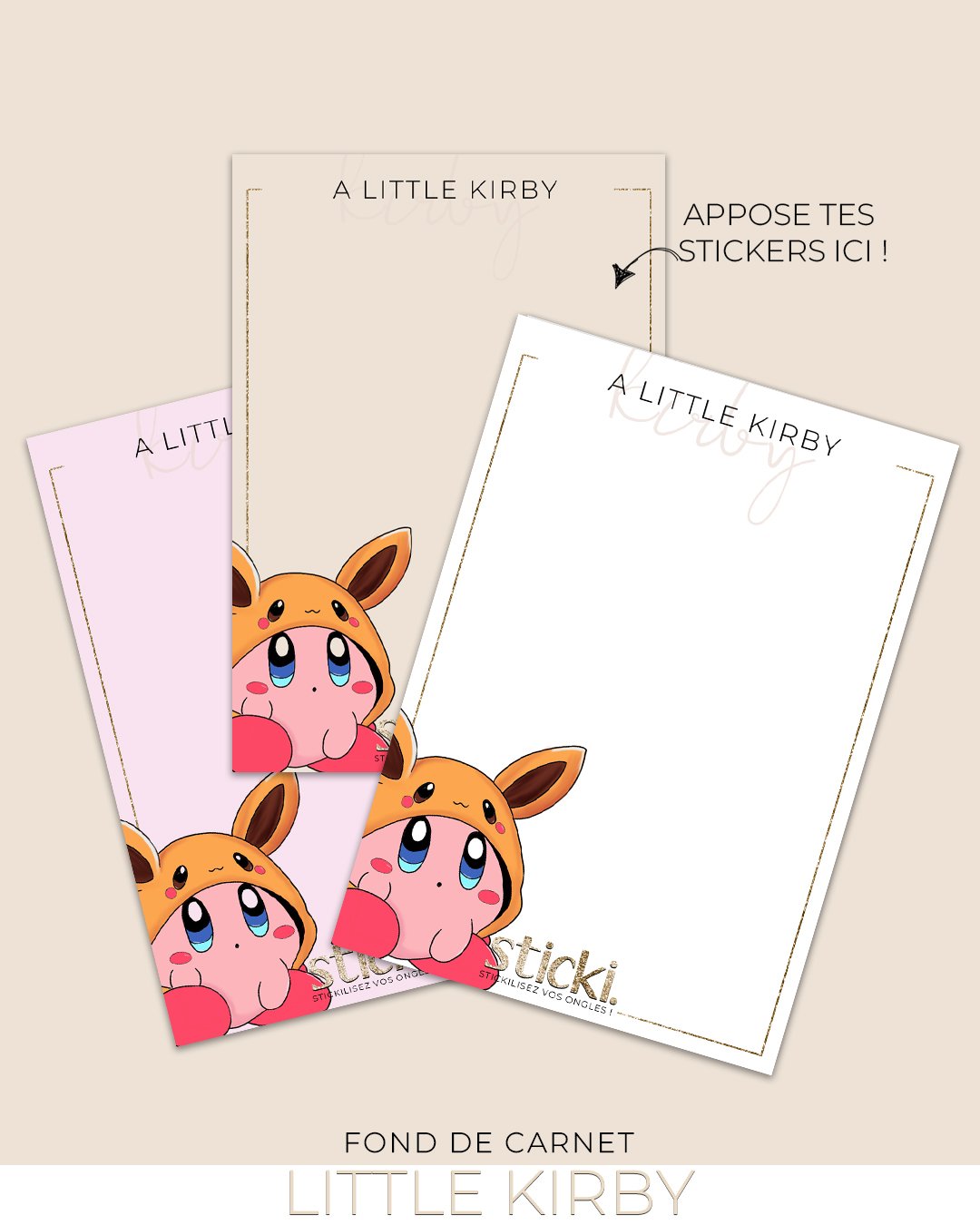 FOND DE CARNET - KIRBY