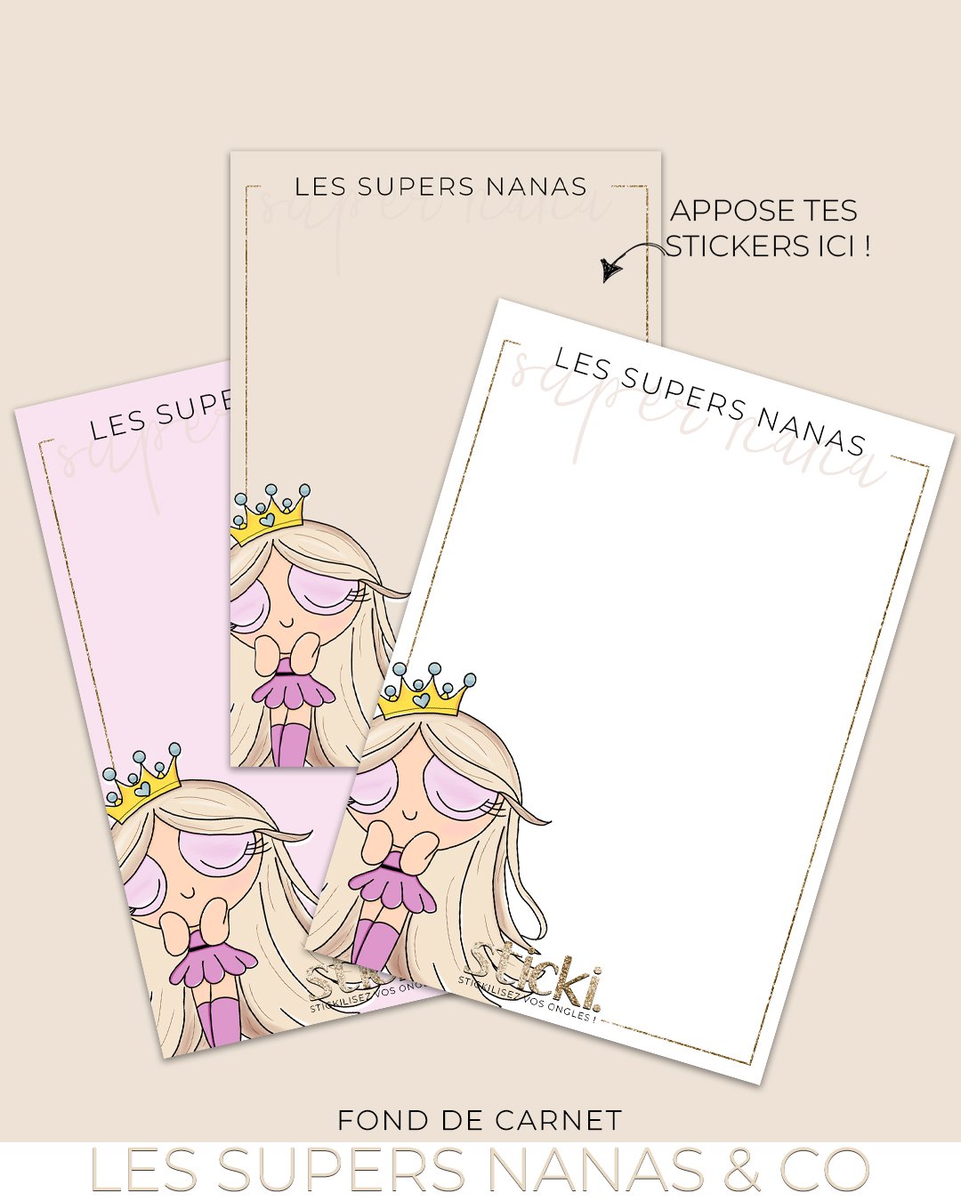 FOND DE CARNET - SUPER NANA
