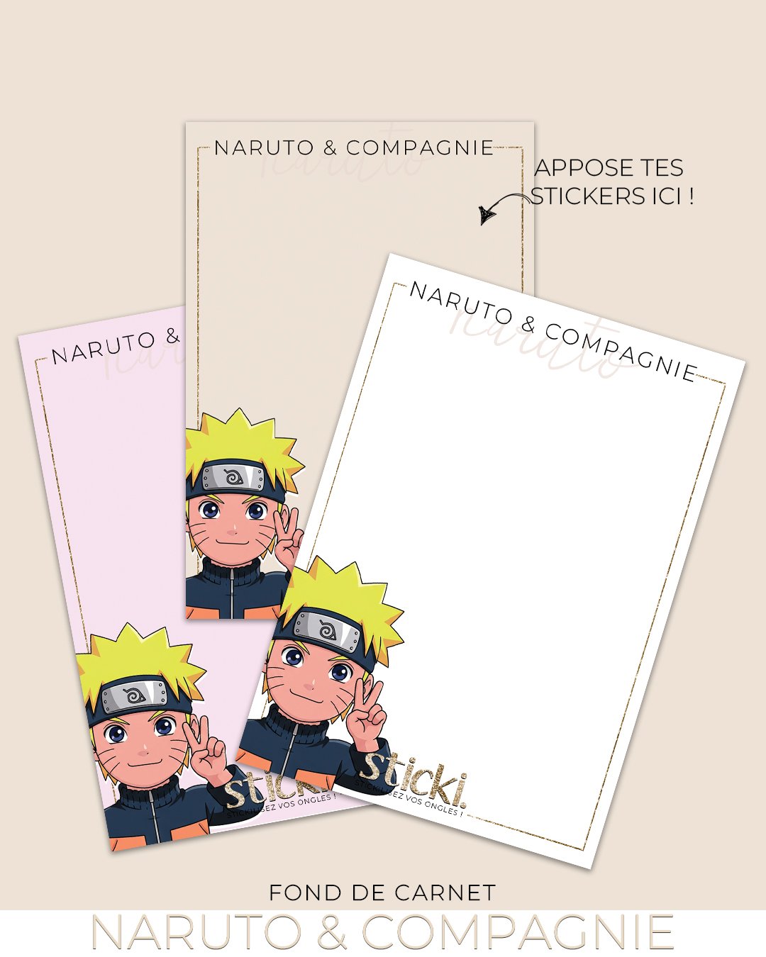 FOND DE CARNET - NARUTO
