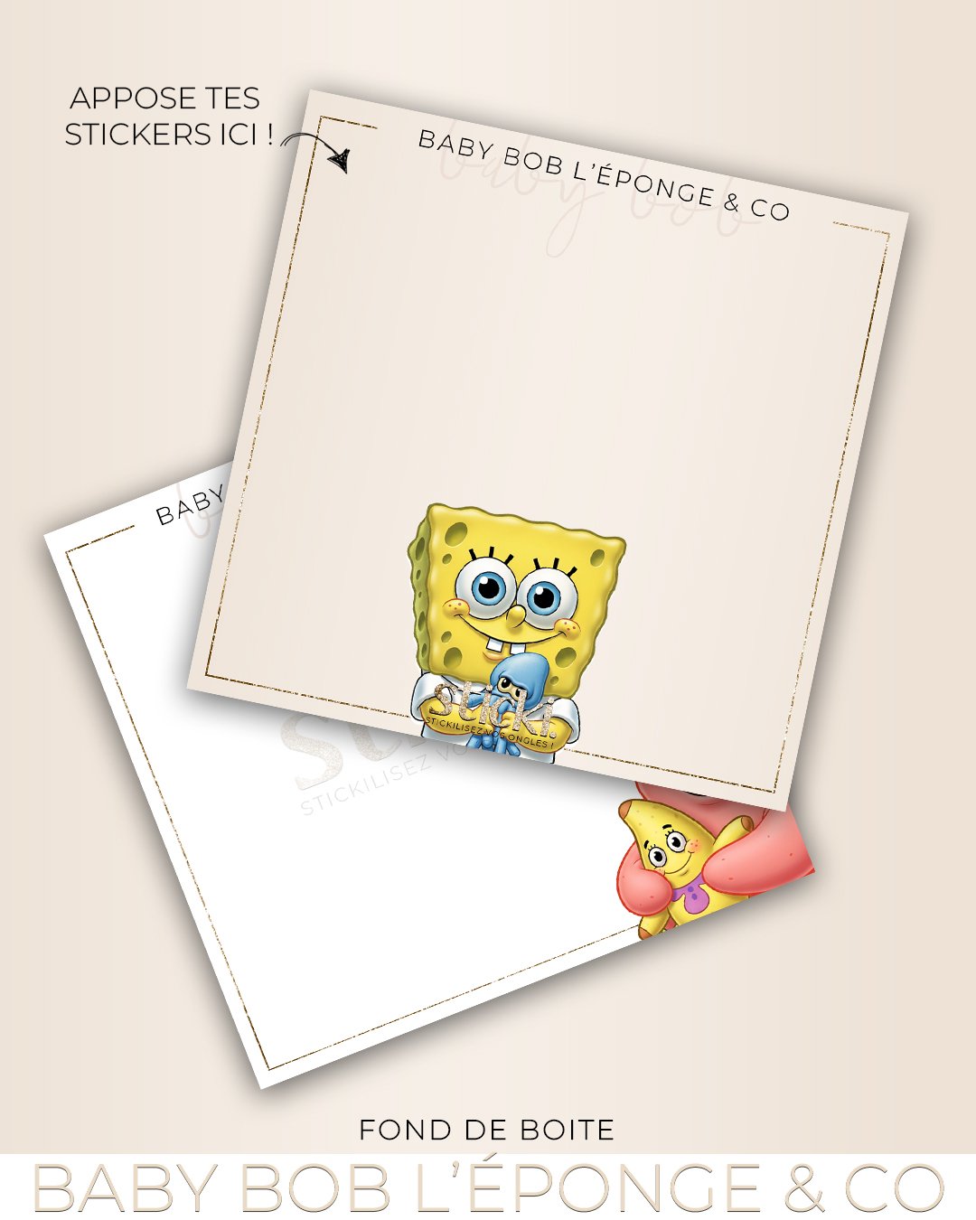 FOND DE BOITE - BABY BOB L'EPONGE