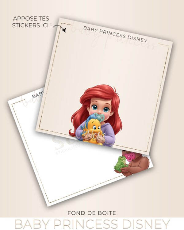 FOND DE BOITE - BABY PRINCESS DISNEY