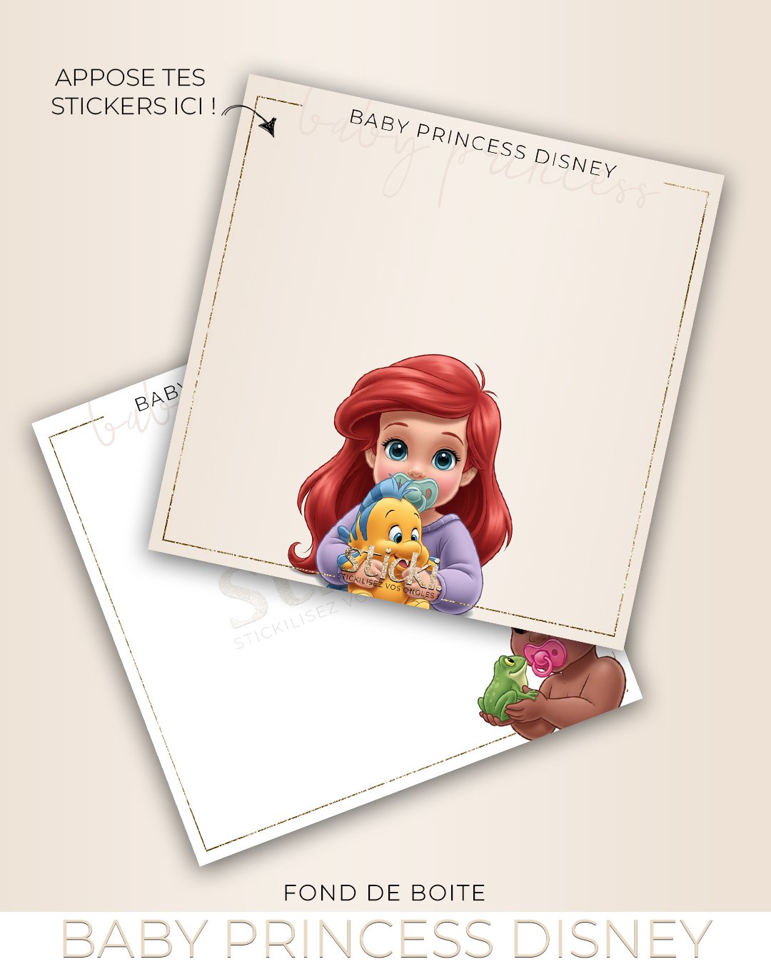 FOND DE BOITE - BABY PRINCESS DISNEY
