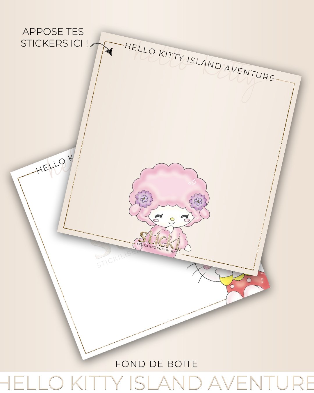 FOND DE BOITE - HELLO KITTY ISLAND AVENTURE