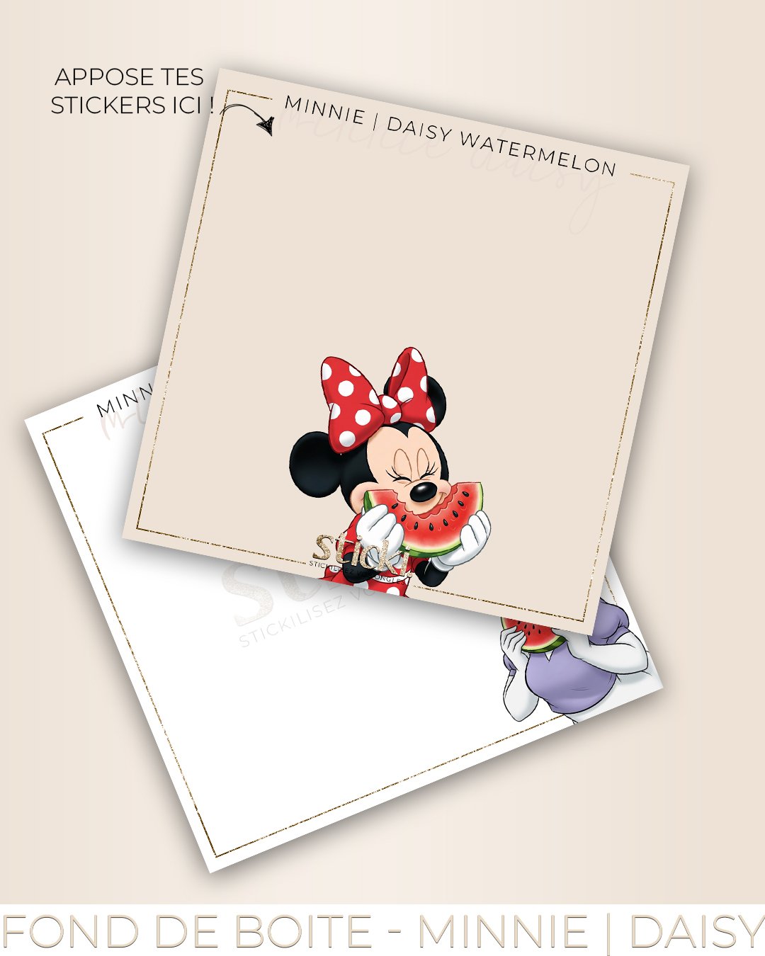 FOND DE BOITE - Minnie | Daisy Watermelon