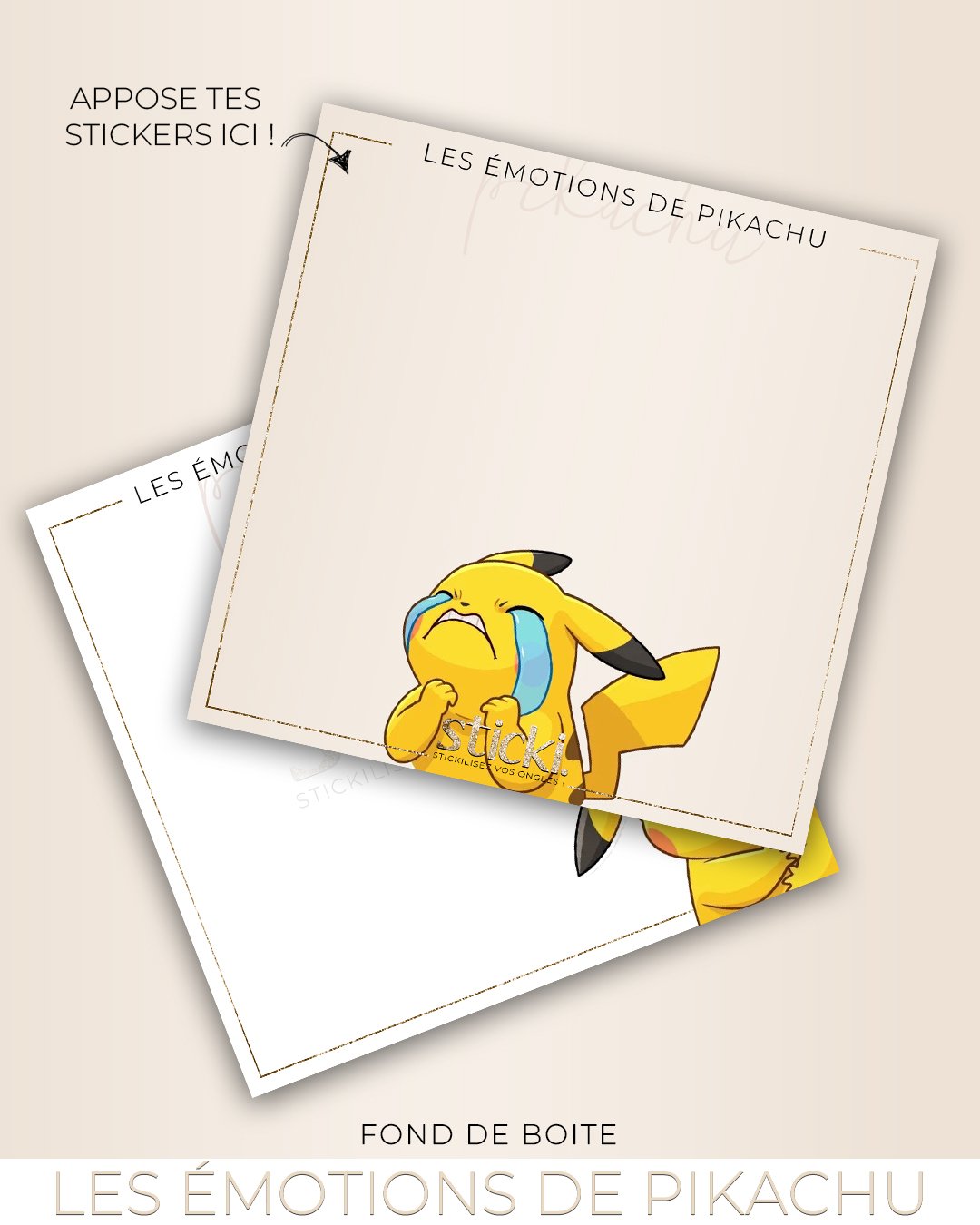 FOND DE BOITE - Les émotions de Pikachu
