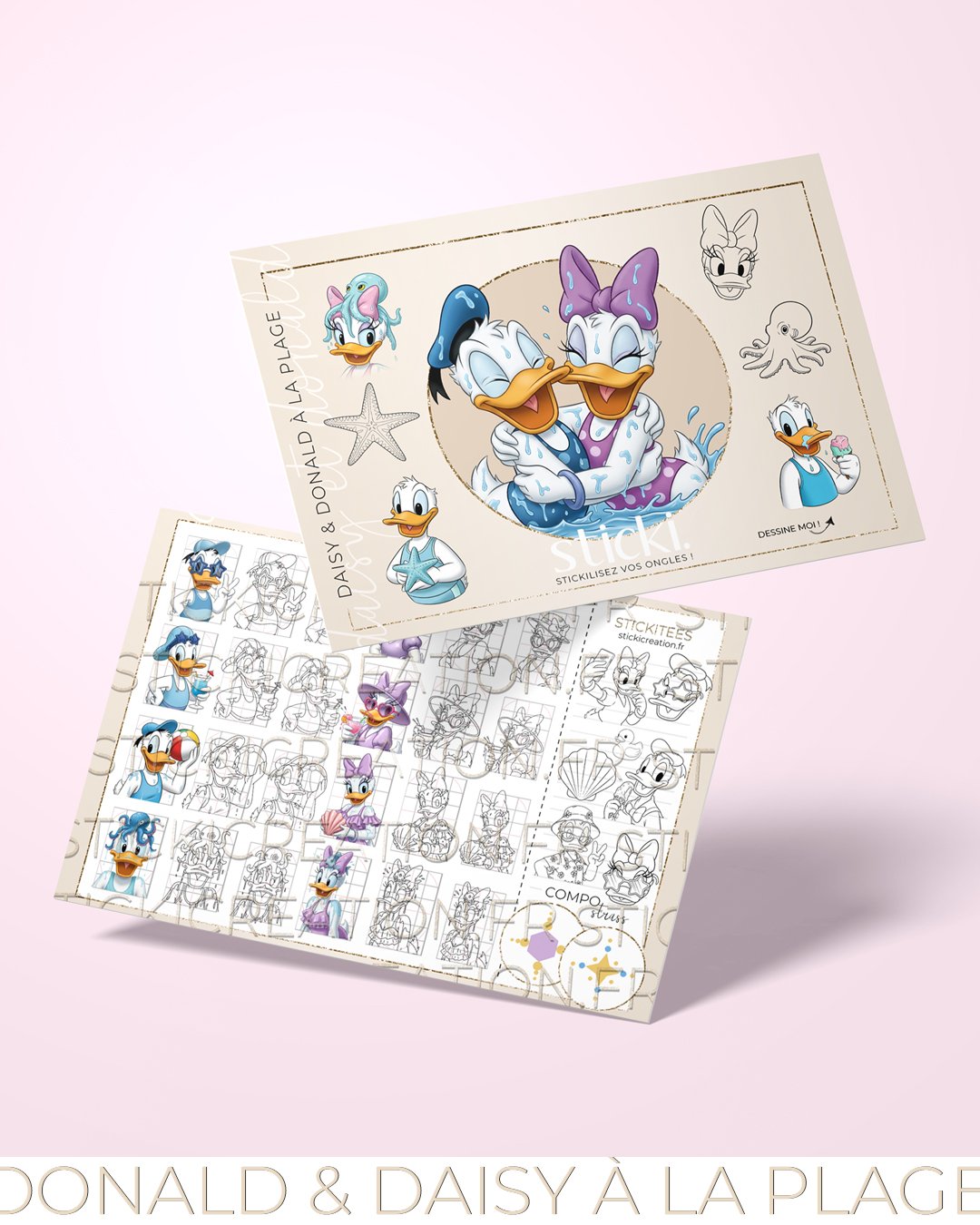 Planche - Donald &Daisy à la Plage - CO.Summer