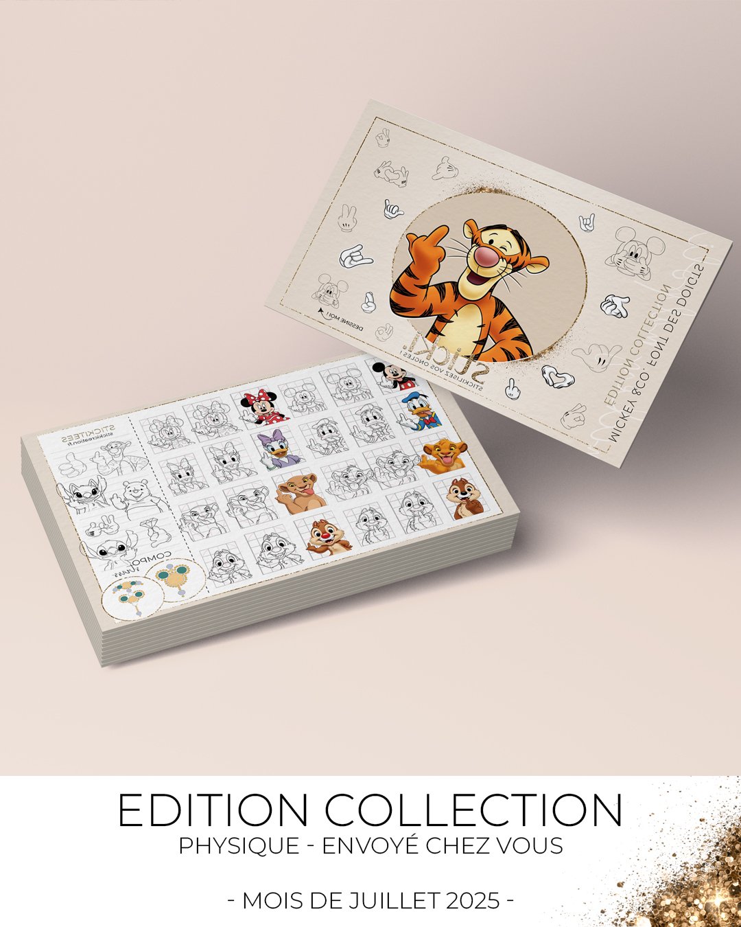 Planche Edition COLLECTION – Mickey &Co Font des Doigts – Juillet