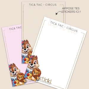FOND DE CARNET - TIC ET TAC CIRCUS