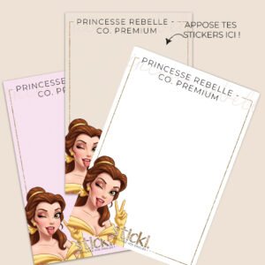 FOND DE CARNET - PRINCESSE REBELLE - CO. PREMIUM