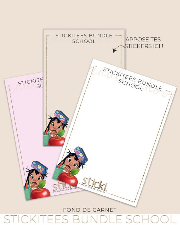 FOND DE CARNET - Bundle School - C'est la rentrée ! Co Aout