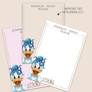 FOND DE CARNET - Daisy Donald Plage