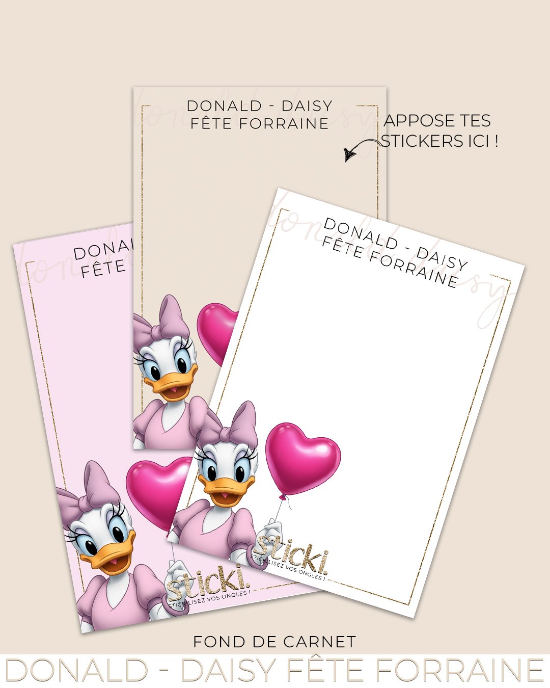 FOND DE CARNET - Daisy Donald Fête forraine