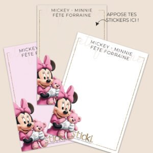FOND DE CARNET - Mickey Minnie Fête Forraine