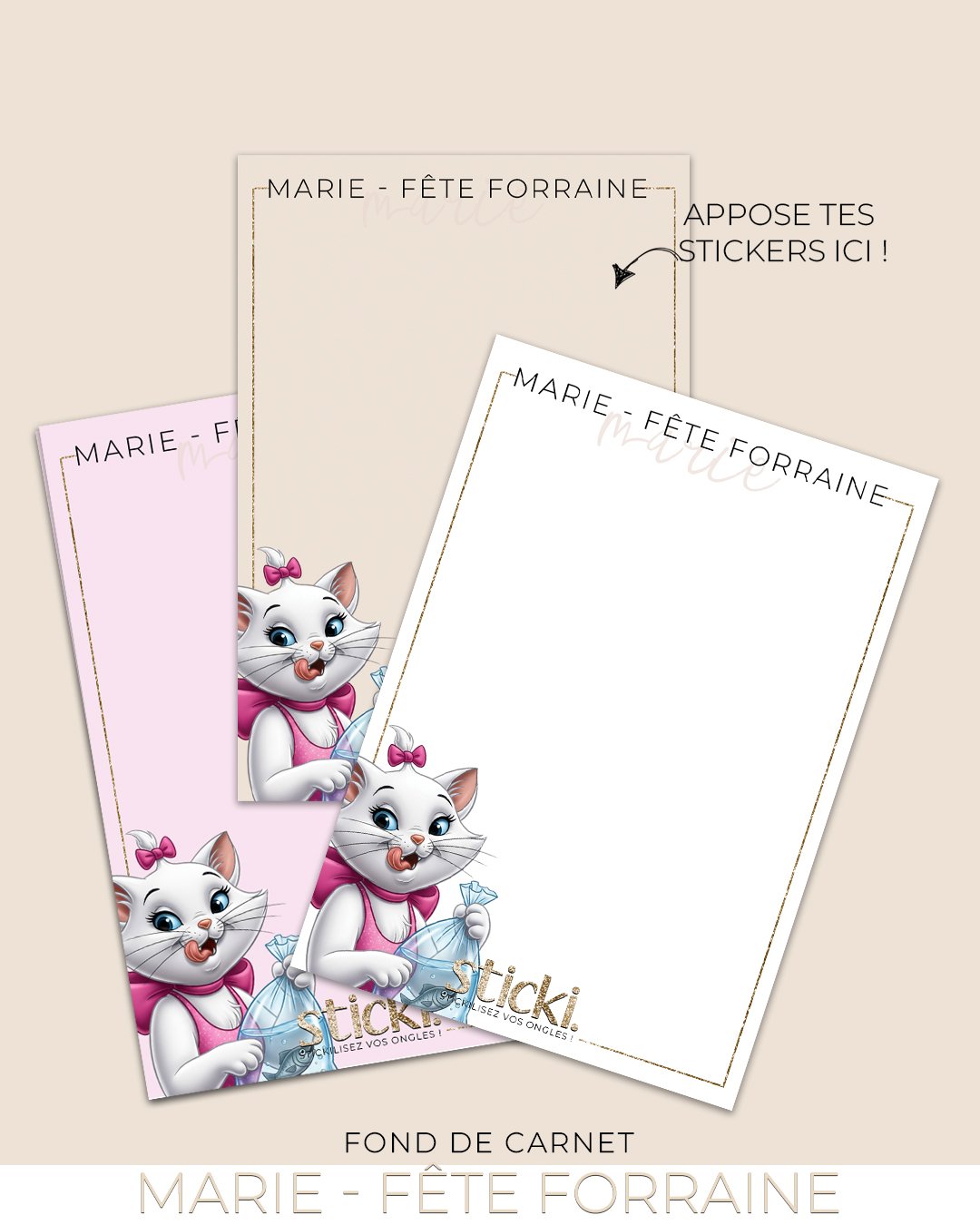 FOND DE CARNET - Marie à la Fête forraine