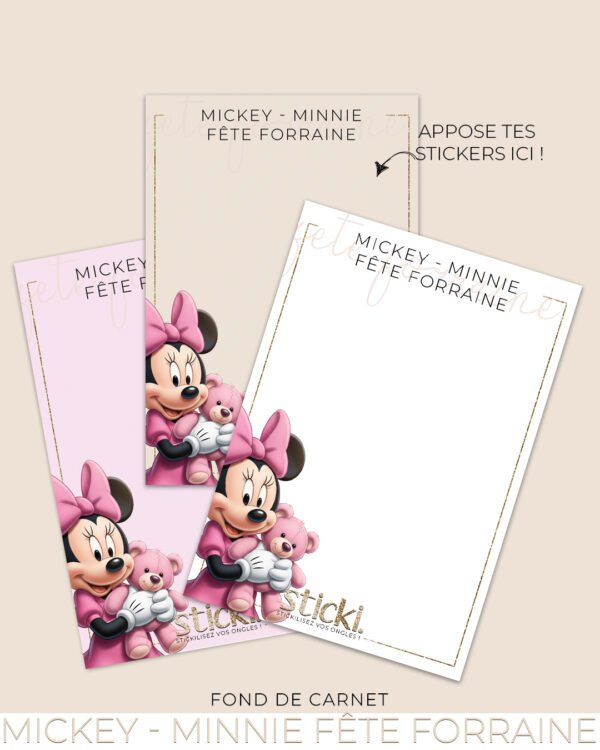 FOND DE CARNET - Mickey Minnie Fête Forraine