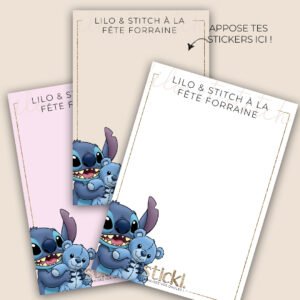FOND DE CARNET - Lilo & Stitch fête forraine