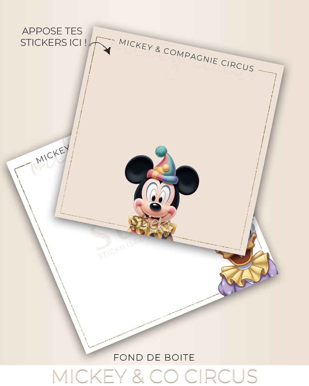 FOND DE BOITE - MICKEY & CO CIRCUS - CO. Summer