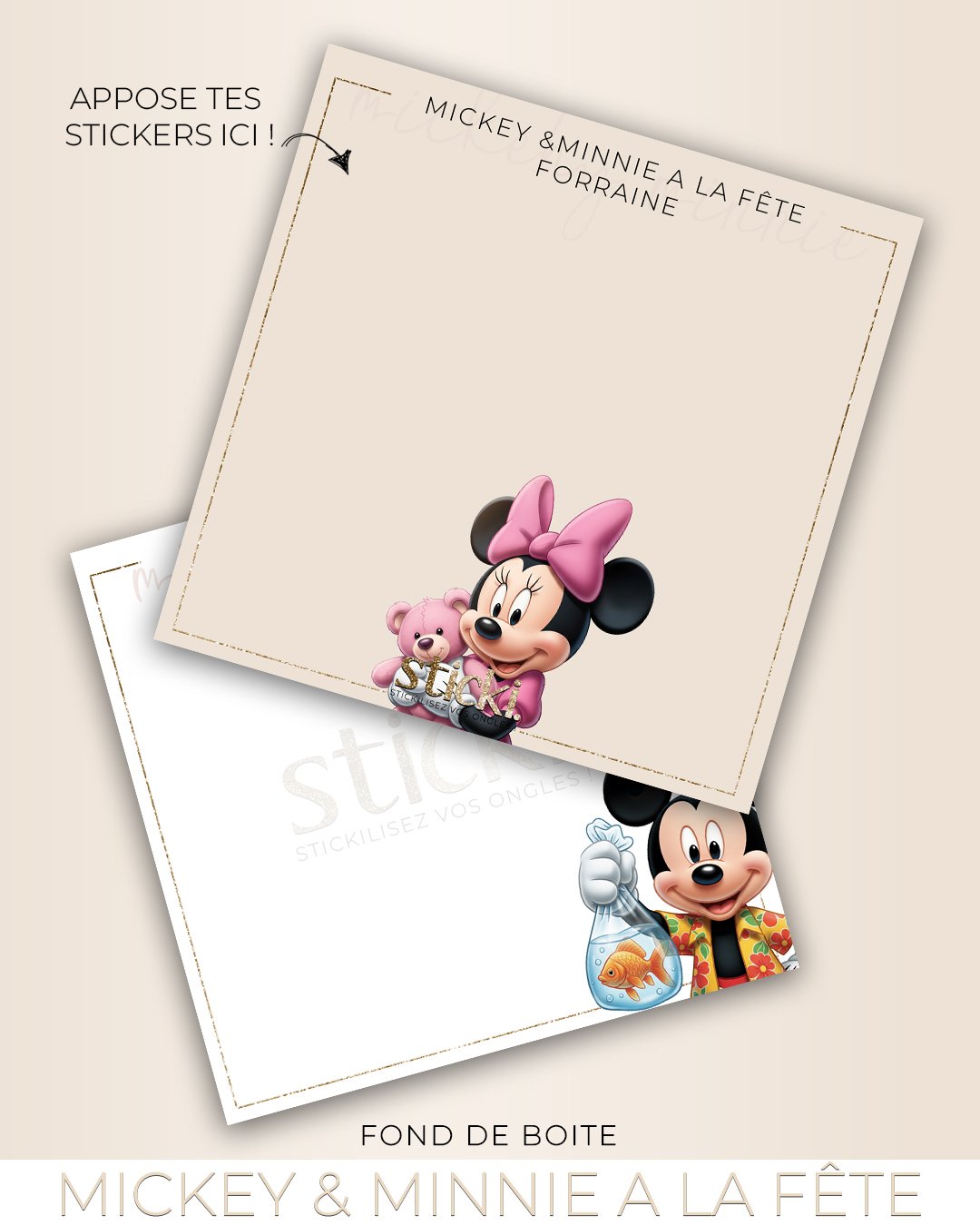 FOND DE BOITE - Mickey & Minnie fête forraine - CO. Summer