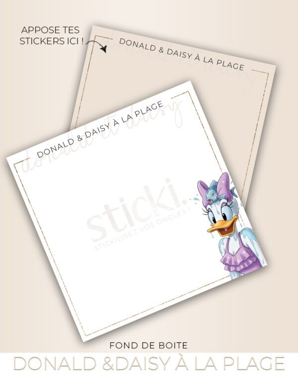 FOND DE BOITE - DONALD & DAISY A LA PLAGE - CO. Summer