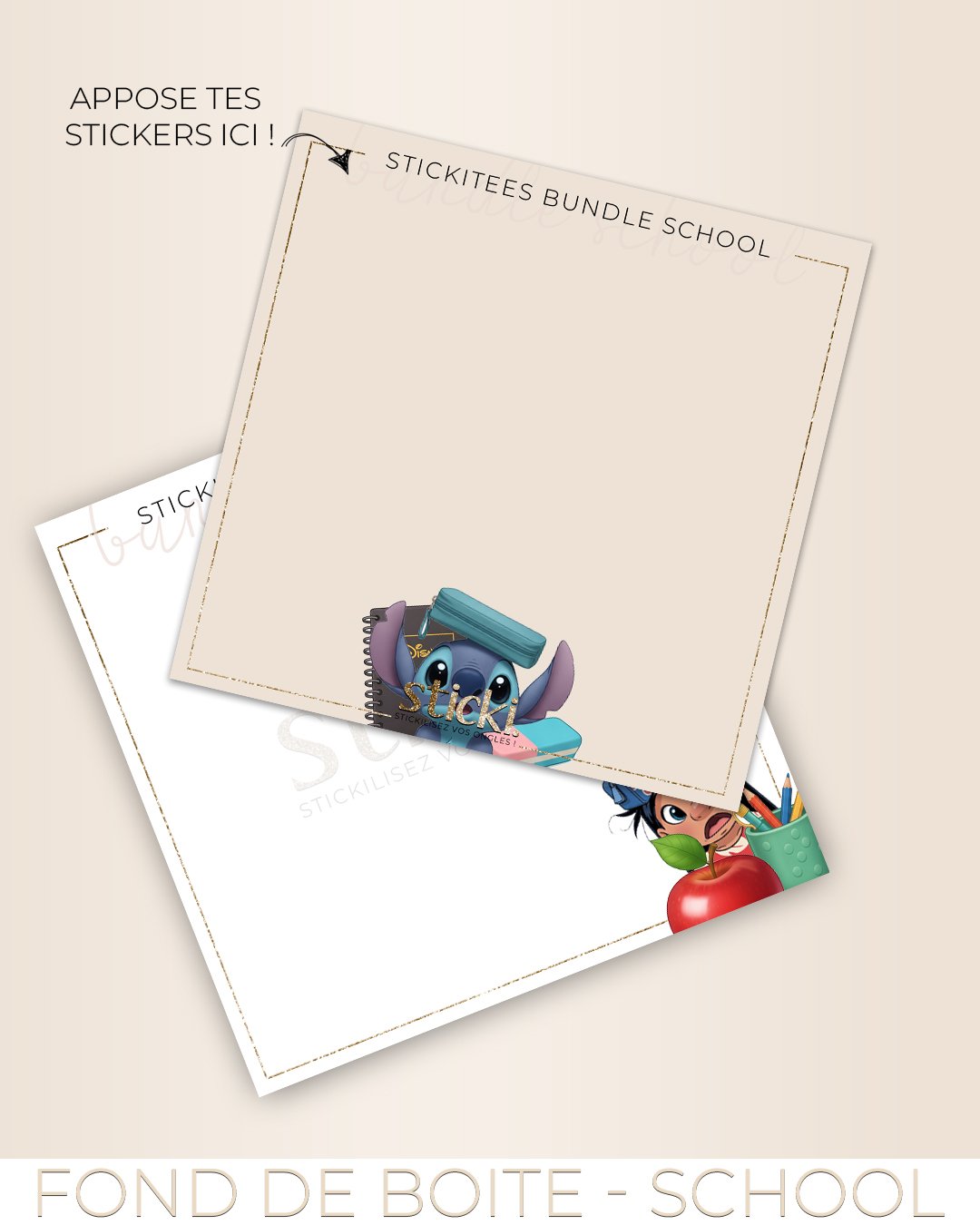 FOND DE BOITE - Bundle School - C'est la Rentrée ! - CO AOUT