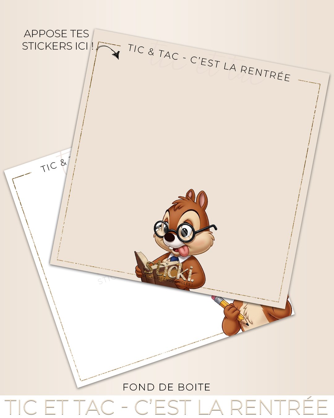 FOND DE BOITE - Tic & Tac - C'est la Rentrée ! - CO AOUT