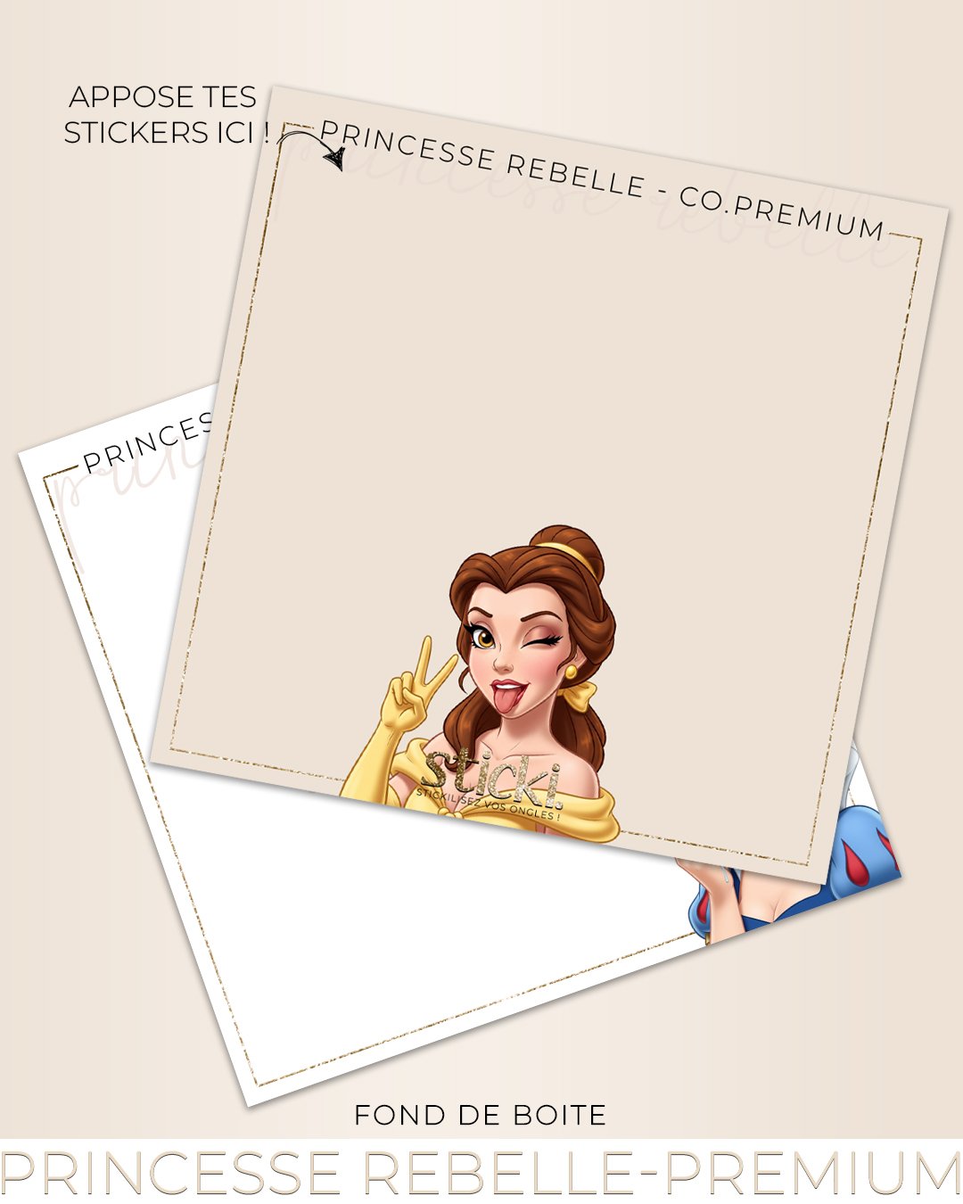 FOND DE BOITE - PRINCESSE REBELLE- CO. PREMIUM