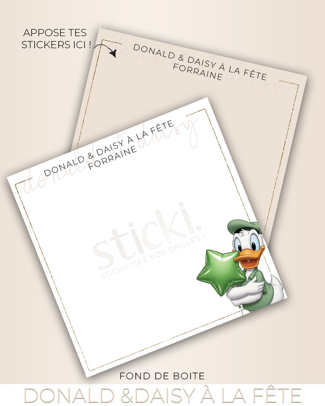 FOND DE BOITE - DONALD & DAISY A LA FETE FORRAINE - CO. Summer