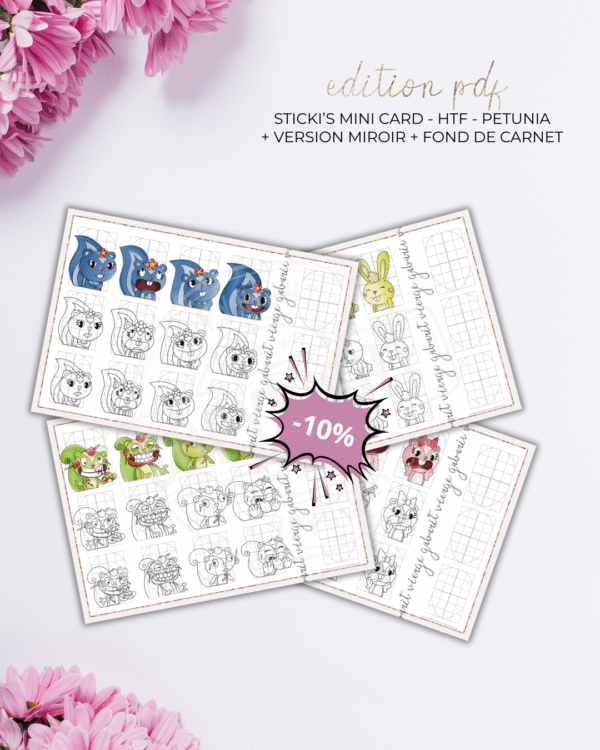 STICKI'S MINI CARD - PACK Happy Tree Friends