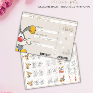 Planche - WELCOME BACK ! - BIBOMBL & MIMIHOPPS