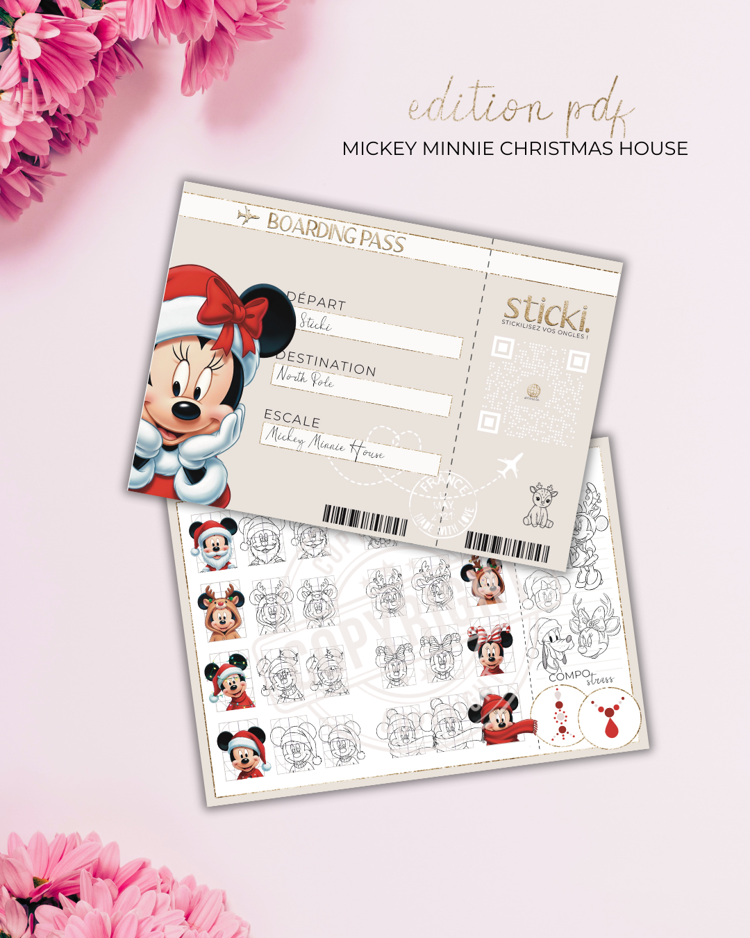 Planche - Mickey Minnie Christmas House - Co.NOEL