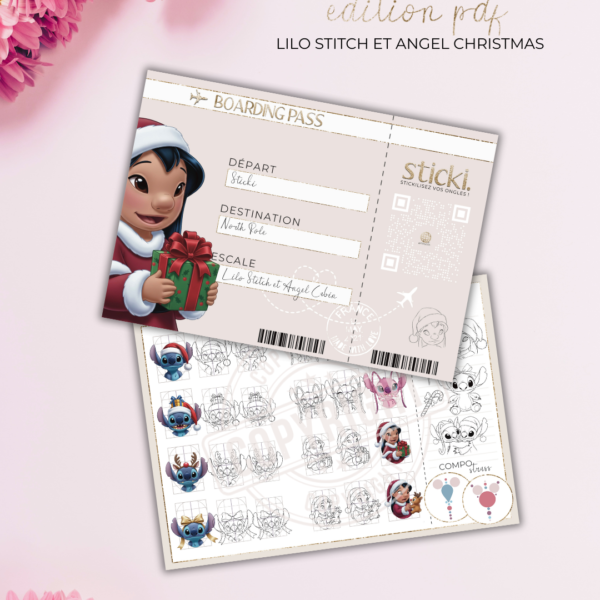Planche - Lilo, Stitch & Angel Christmas House - Co.NOEL