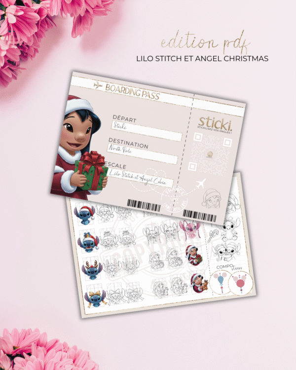 Planche - Lilo, Stitch & Angel Christmas House - Co.NOEL