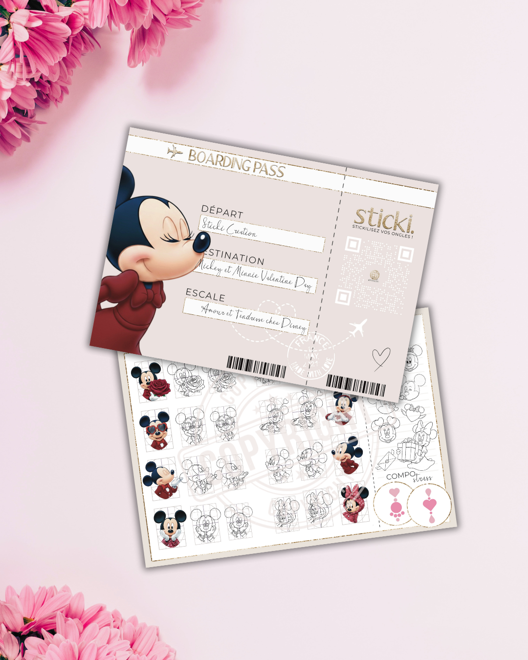 Planche - Mickey&Minnie - Co.St Valentin