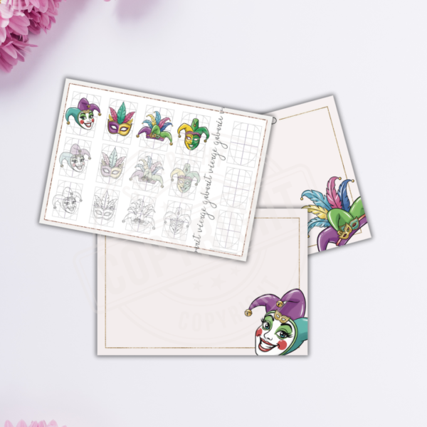 STICKI'S MINI CARD - Mardi Gras