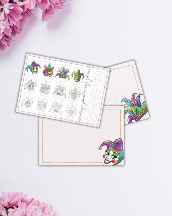 STICKI'S MINI CARD - Mardi Gras