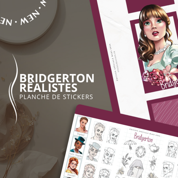 STICKER CARD -Bridgerton Réaliste - MARS 2026