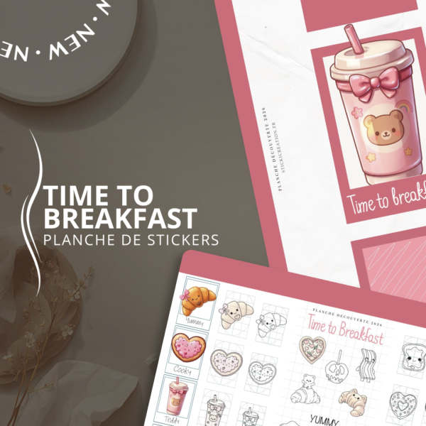 STICKER CARD -Time to Breakfast - Planche Découverte - MARS 2026
