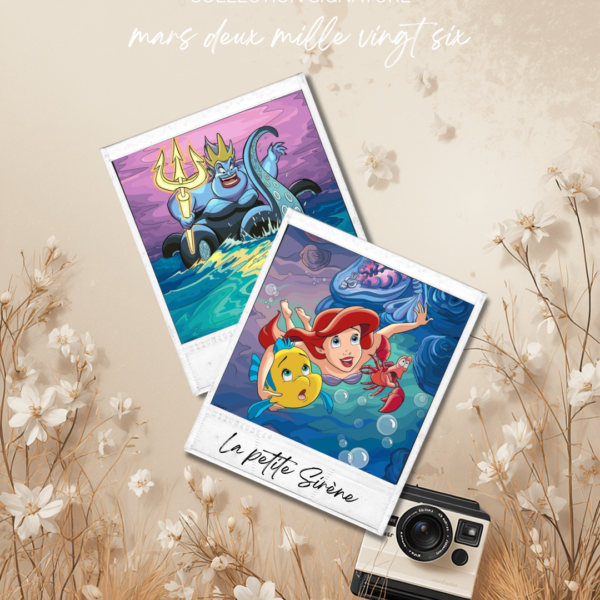 STICKER CARD -La petite Sirène – La collection Signature Mars 2026