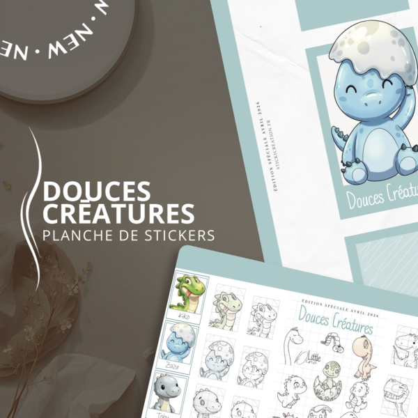 STICKER CARD -Douces Créatures - AVRIL 2026