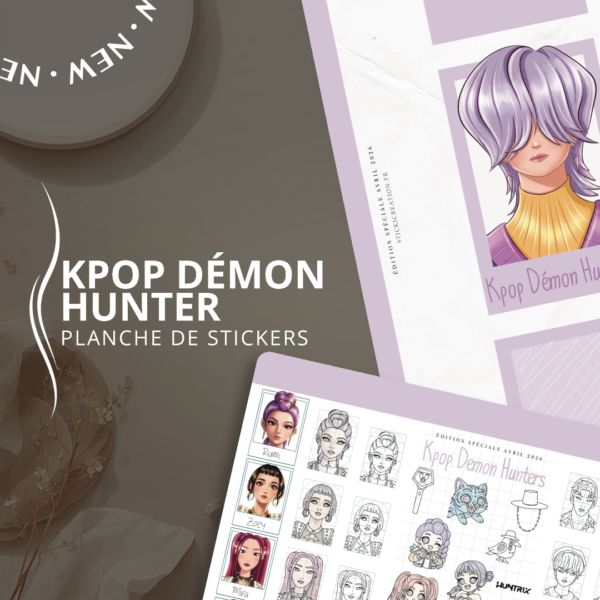 STICKER CARD -Kpop Démon Hunters - AVRIL 2026