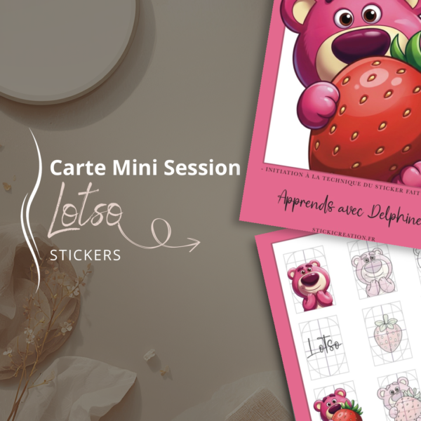 STICKER CARD -Carte mini session - Lotso